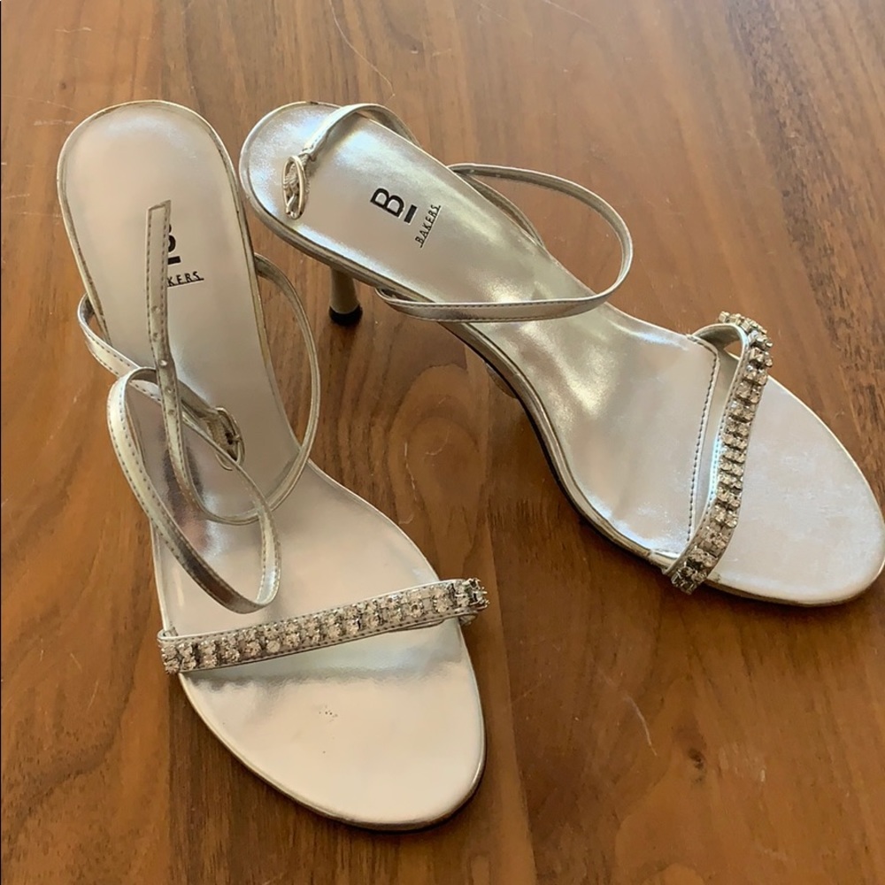 Silver dress heels